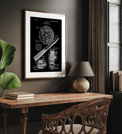 Fishing Reel 1906 Patent Print - Magic Posters