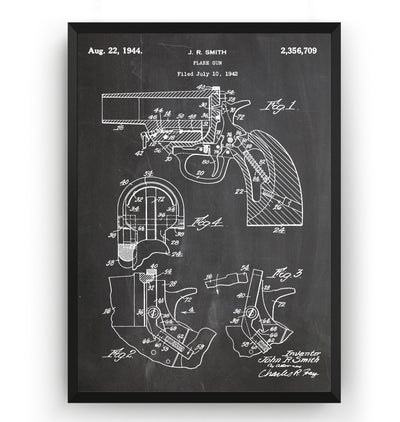 Flare Gun 1942 Patent Print - Magic Posters