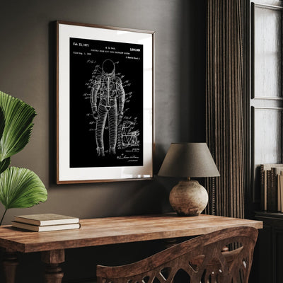 Flexible Space Suit 1971 Patent Print - Magic Posters