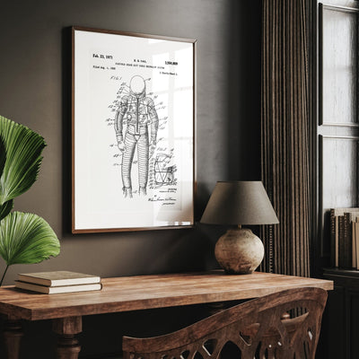 Flexible Space Suit 1971 Patent Print - Magic Posters
