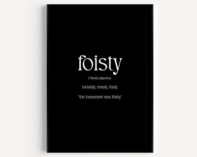 Foisty Definition Print - Magic Posters