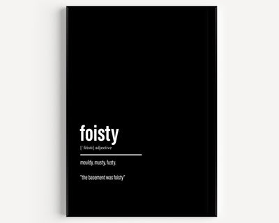Foisty Definition Print - Magic Posters
