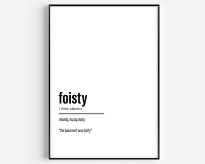 Foisty Definition Print - Magic Posters