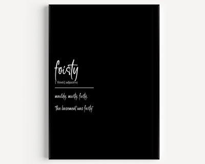 Foisty Definition Print - Magic Posters