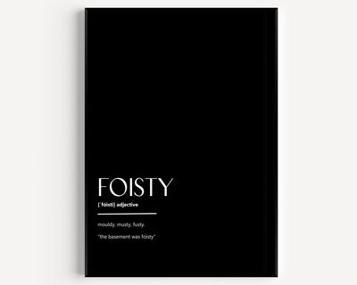 Foisty Definition Print - Magic Posters