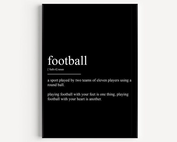 Football Definition Print - Magic Posters