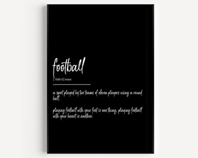 Football Definition Print - Magic Posters