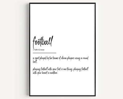 Football Definition Print - Magic Posters