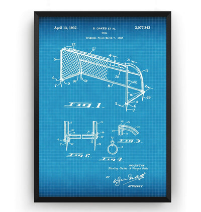 Football Goal Patent Print - Magic Posters