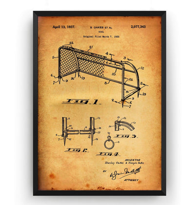 Football Goal Patent Print - Magic Posters