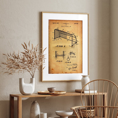 Football Goal Patent Print - Magic Posters