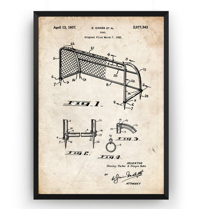 Football Goal Patent Print - Magic Posters