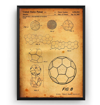 Football Making Method Patent Print - Magic Posters