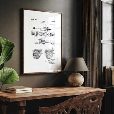 Ford Transmission 1928 Patent Print - Magic Posters