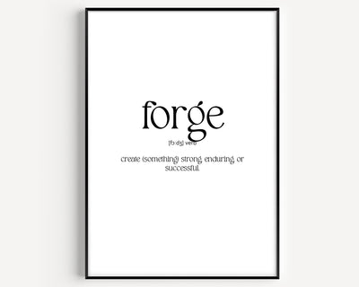 Forge Definition Print - Magic Posters