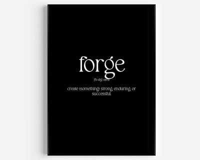 Forge Definition Print - Magic Posters
