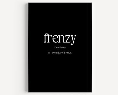 Frenzy Definition Print - Magic Posters