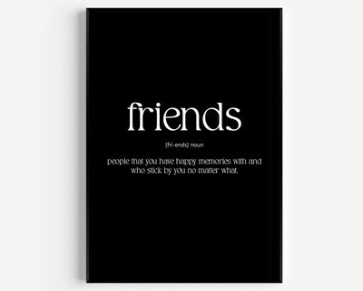 Friends Definition Print V2 - Magic Posters