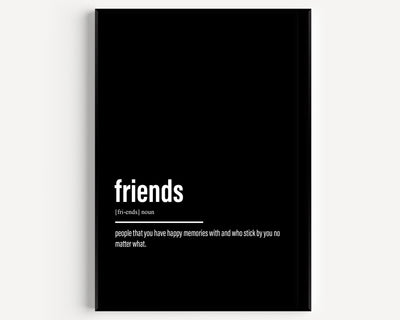 Friends Definition Print V2 - Magic Posters