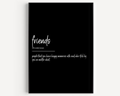 Friends Definition Print V2 - Magic Posters