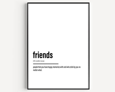 Friends Definition Print V2 - Magic Posters