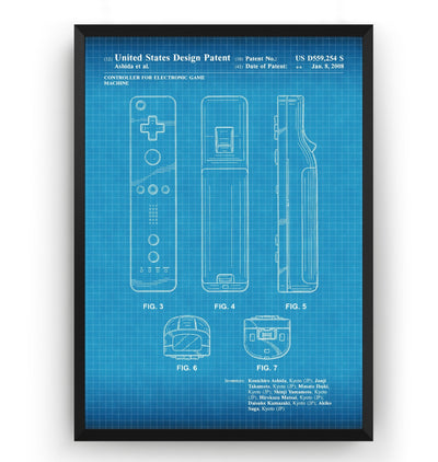 Game Controller 2008 Patent Print - Magic Posters