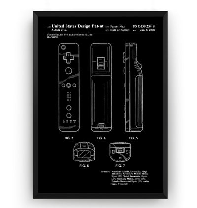 Game Controller 2008 Patent Print - Magic Posters