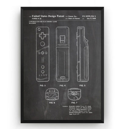 Game Controller 2008 Patent Print - Magic Posters