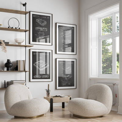 Gamer Set Of 4 Patent Prints - Magic Posters