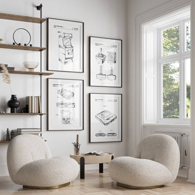 Gaming Set Of 4 Patent Prints - Magic Posters