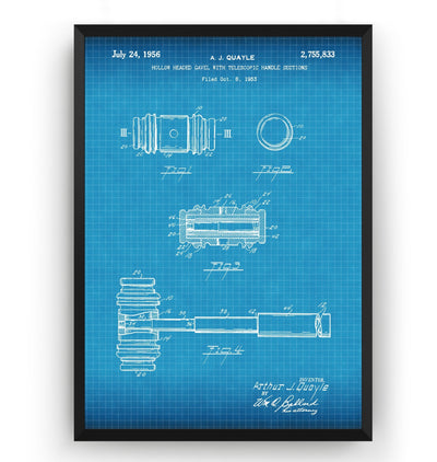 Gavel 1956 Patent Print - Magic Posters