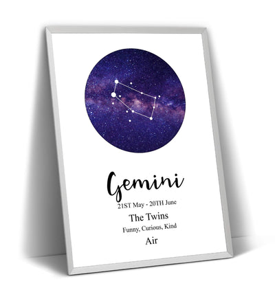 Gemini Zodiac Print - Magic Posters