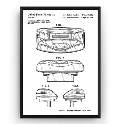 Genesis 32X 1996 Patent Print - Magic Posters