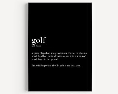 Golf Definition Print - Magic Posters