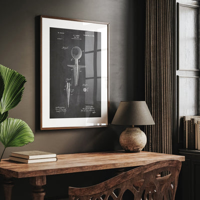 Golf Tee Patent Print - Magic Posters