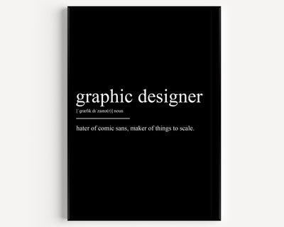 Graphic Designer Definition Print - Magic Posters