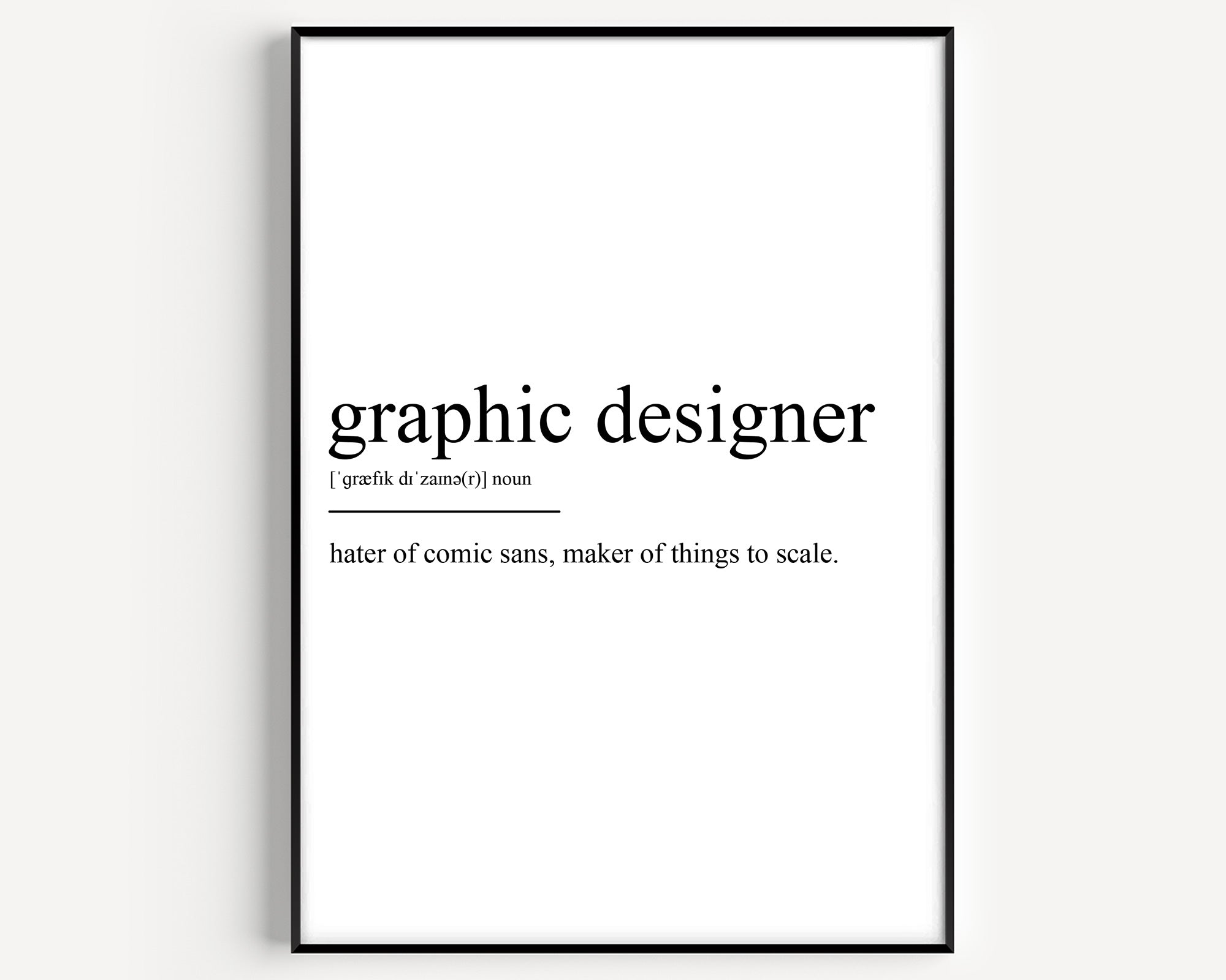 Graphic Designer Definition Print - Magic Posters