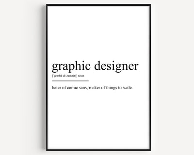 Graphic Designer Definition Print - Magic Posters