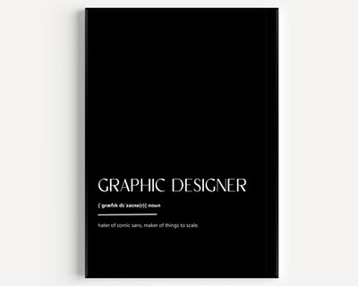 Graphic Designer Definition Print - Magic Posters