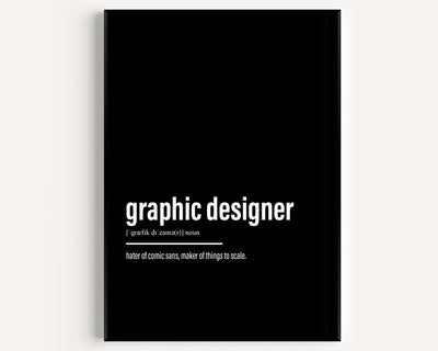 Graphic Designer Definition Print - Magic Posters