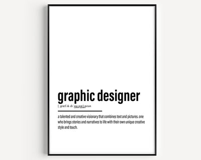 Graphic Designer Definition Print V2 - Magic Posters