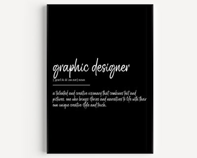 Graphic Designer Definition Print V2 - Magic Posters