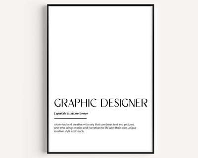 Graphic Designer Definition Print V2 - Magic Posters