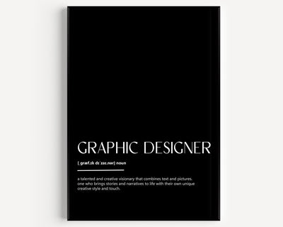 Graphic Designer Definition Print V2 - Magic Posters