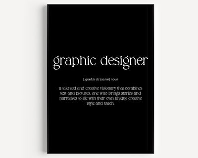 Graphic Designer Definition Print V2 - Magic Posters