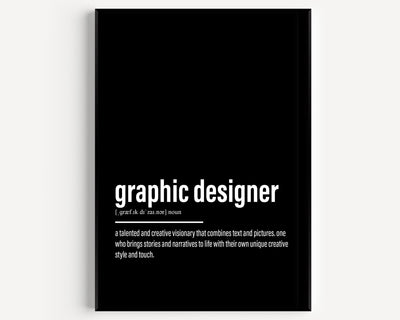 Graphic Designer Definition Print V2 - Magic Posters