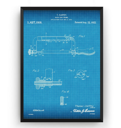Hacksaw 1920 Patent Print - Magic Posters