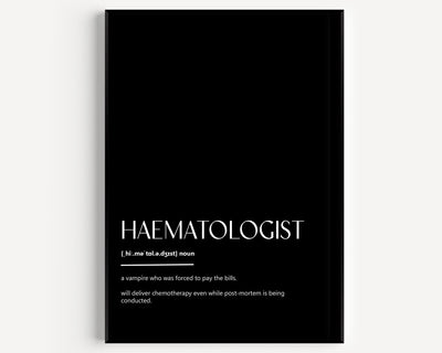 Haematologist Definition Print - Magic Posters