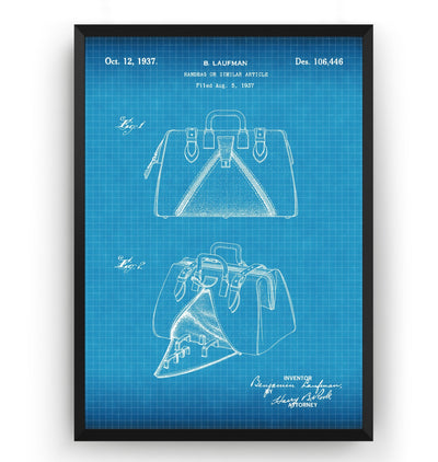 Handbag 1934 Patent Print - Magic Posters