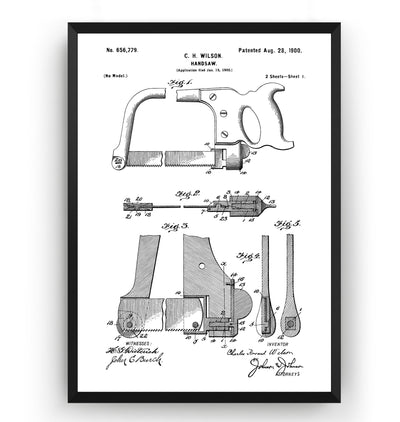 Handsaw 1900 Patent Print - Magic Posters